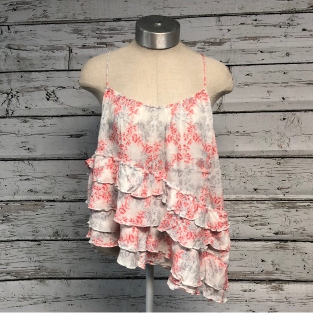 ACCEPTING OFFERS Free People FlutterBy Ruffle Tank